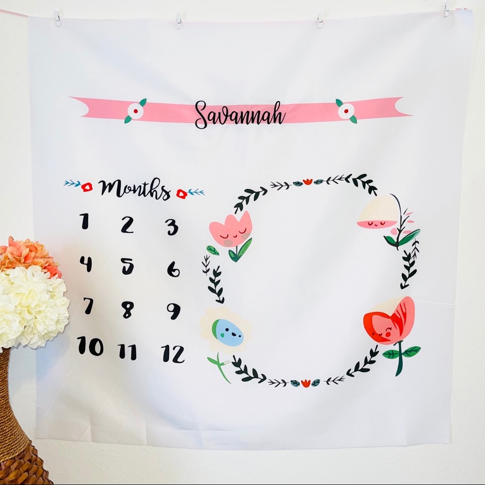 Personalized Baby Milestone Photo Prop